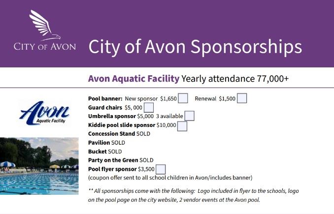 pool sponsor info